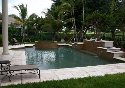 geometric swimming pool
