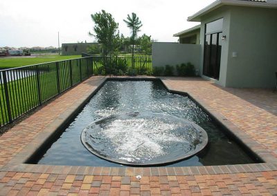 geometric swimming pool